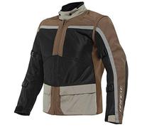 Dainese Outlaw Tex Jacket, Chaqueta Moto Verano, Hombre, Negro/Carafe/Negro/Gris Antracita, 46