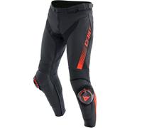 DAINESE Pantalones Super Speed Black / Red-Fluo 58