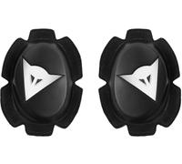 Dainese Pista Deslizadores de rodilla, Negro/Blanco, Talla única