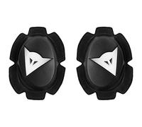 Dainese - Pista Knee Slider, Rodillera de Poliuretano para Moto, Rodilleras para Moto, Contacto Uniforme con Pista y Asfalto, Deslizadera para Moto con Cierre de Velcro, Negro/Blanco