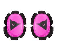 Dainese - Pista Knee Slider, Rodillera de Poliuretano para Moto, Rodilleras para Moto, Contacto Uniforme con Pista y Asfalto, Deslizadera para Moto con Cierre de Velcro, Fucsia/Negro