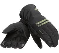 Dainese Plaza 3 D-Dry Gloves, Guantes Moto Impermeables, Hombre, Negro/Bronze-Green, XS
