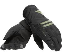 Dainese Plaza 3 D-Dry Guantes de motocicleta para damas, negro/verde, Talla XS