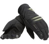 Dainese Plaza 3 Lady D-Dry Gloves, Guantes Moto Transpirables Verano, Mujer, Negro/Bronze-Green, M