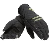 Dainese Plaza 3 Lady D-Dry Gloves, Guantes Moto Transpirables Verano, Mujer, Negro/Bronze-Green, XXS