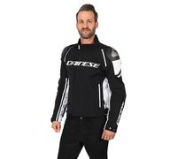 Dainese Racing 3 D-Dry Chaqueta de tela Negro/Blanco 48 hombres