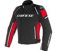 Dainese Racing 3 D-Dry Giacca moto in tessuto, nero/rosso, 58