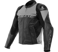Dainese Racing 4, chaqueta de cuero perforada 50 male Negro/Gris