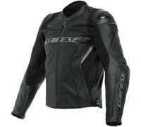 Dainese Racing 4 S/T Chaqueta de cuero de motocicleta, negro, tamaño 28 para Hombres