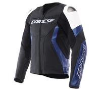 Dainese Racing 5 Chaqueta de cuero Blanco/Azul/Negro 54 hombres