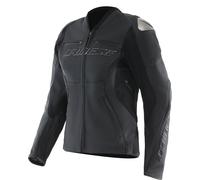 Dainese Racing 5 Chaqueta de cuero para moto para mujer, negro, Talla 52