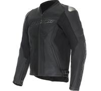 Dainese Racing 5 Chaqueta de cuero para moto perforada, negro, tamaño 46 para Hombres