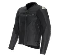 Dainese Racing 5 Giacca in pelle da moto, nero, 56