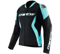 DAINESE Chaquetas Racing 5 Leather Lady Black / Water 46