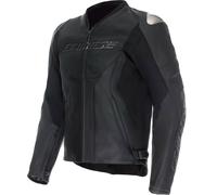 Dainese Racing 5 S26, chaqueta de cuero perforada 58 male Negro/Negro