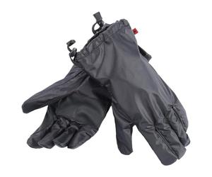 Dainese - Rain Overgloves, cubreguante de Moto Impermeable con Palma Reforzada, Cierre de cordón, Negro, M