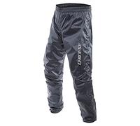 Dainese Rain Pant, Pantalones Impermeables Antilluvia Moto, Ultraligeros, Plegables, con Insertos Reflectantes, Antracita, L