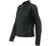Dainese Razon 2 Chaqueta de cuero para motocicleta para damas, negro, Talla 52