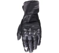 Dainese Reacto Carbon Long Guantes de moto, negro-gris, tamaño L para Hombres
