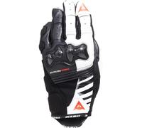 Dainese Reacto Carbon Short Guanti da Motociclista Femminile, Nero/Bianco/Rosso, L
