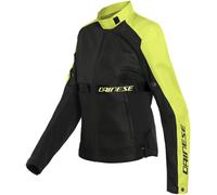 Dainese Ribelle Air Tex Chaqueta textil de moto para mujer, negro-amarillo, tamaño 38