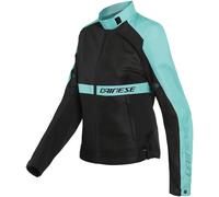 Dainese Ribelle Air Tex Chaqueta textil de moto para mujer, negro-azul, tamaño 40