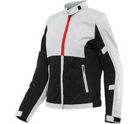 Dainese Risoluta Air Tex Chaqueta textil de motocicleta para damas, negro-gris-rojo, tamaño 44 para Mujer