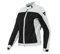 Dainese Sevilla Air Lady Tex Jacket, Chaqueta Moto Verano, Mujer, Negro/Glacier-Gray, 38