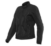 Dainese Sevilla Air Lady Tex Jacket, Chaqueta Moto Verano, Mujer, Negro/Negro, 52