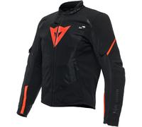 Dainese Smart LS Sport D-Air® Airbag Chaqueta textil para motocicleta, negro-rojo, tamaño 52 para Hombres