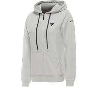Dainese Speed Demon Sudadera con capucha y cremallera para mujer, Gris claro, Talla XL