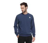 Dainese Speed Demon Sweater Sudadera de Algodón Cuello Redondo, Color Sólido, Azul Insignia, M Men's