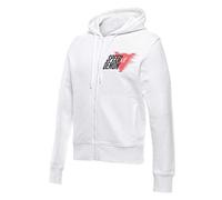 Dainese - Speed Demon Veloce Hoodie, Sudadera con Capucha y Cremallera Frontal, Hombre, Brillant White, L