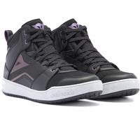 Dainese Suburb D-WP impermeable Zapatos de moto para mujer, Negro/Blanco/Morado, Talla 36