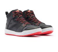 Dainese Suburb D-WP S26 zapatillas impermeables para motocicletas, Negro/Blanco/Rojo, Talla 41