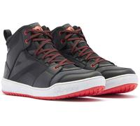 Dainese Suburb D-WP 2.0 zapatillas impermeables para motocicletas, negro-blanco-rojo, tamaño 42 para Hombres