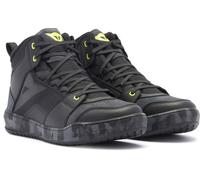 Dainese Suburb D-WP S26, zapatos impermeables 44 EU male Negro/Gris Oscuro/Amarillo Neón