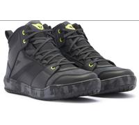 Dainese Suburb D-WP Zapatos de moto impermeables, negro/gris/amarillo, Talla 39
