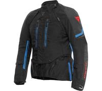 Dainese Super Adventure Absoluteshell Chaqueta textil de moto impermeable, negro-azul, tamaño 58 para Hombres