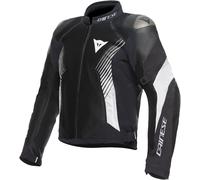 Dainese Super Rider 2 Absoluteshell Chaqueta textil de motocicleta, Negro/Blanco, Talla 60