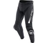 Dainese Super Speed 2.0 Pantalones de cuero de moto, negro-blanco, tamaño 58 para Hombres