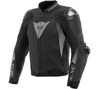 Dainese Super Speed 4 Chaqueta de cuero de motocicleta, negro-gris, tamaño 56 para Hombres