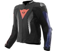 Dainese Super Speed 5 Giacca di pelle da motociclista, nero/blu/rosso, 58