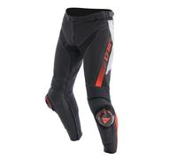 Dainese Super Speed Perforado Pantalones ( Negro/Blanco/Rojo Neón) Talla:52