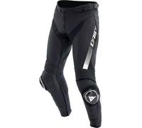 Dainese Super Speed 2.0 Pantalones de cuero de moto, negro-blanco, tamaño 52 para Hombres