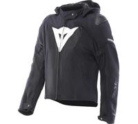 Dainese Super Sprint Air Chaqueta textil para moto para mujeres, Negro/Blanco, Talla 44