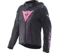 Dainese Super Sprint Air Tex para mujer Chaqueta de tela (talla 46) Negro/Rosa/Morado 40 mujeres