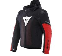 Dainese Super Sprint Air Chaqueta textil para motocicletas, Negro/Blanco/Rojo, Talla 44