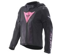 Dainese Super Sprint Air Tex para mujer Chaqueta de tela (talla 42) Negro/Rosa/Morado 38 mujeres