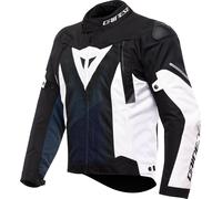 Dainese Super Sprint D-Dry Chaqueta de moto impermeable, negro/azul/blanco, Talla 56